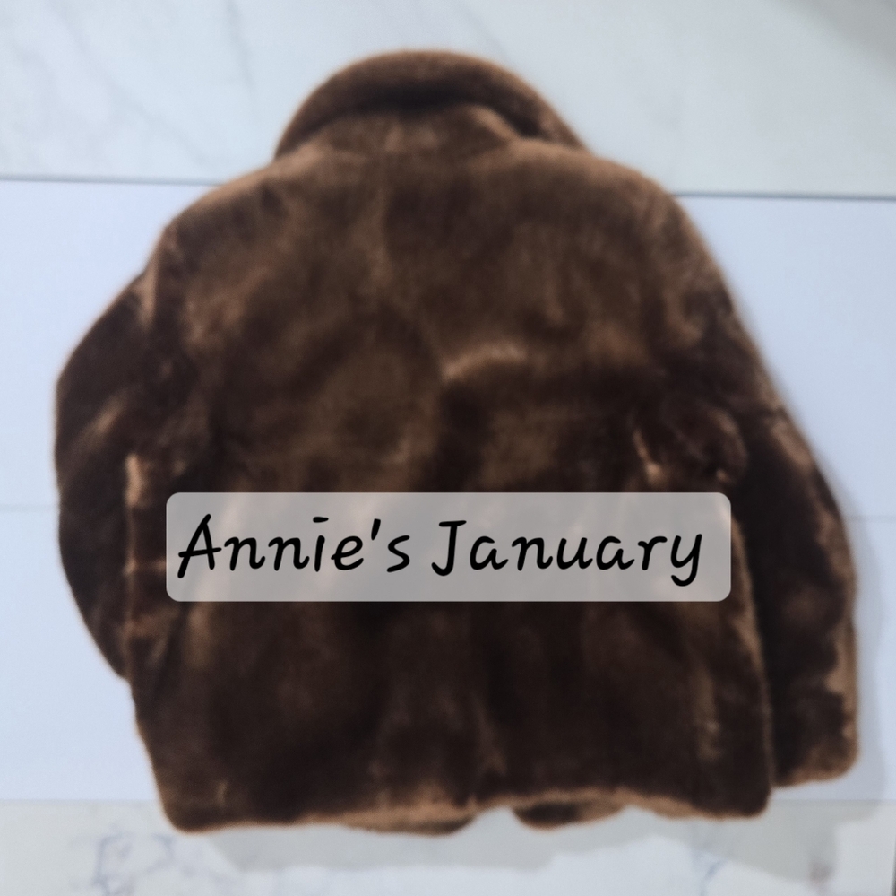 ZARA Faux Fur Coat:Brick, US  L - Picture 10 of 10